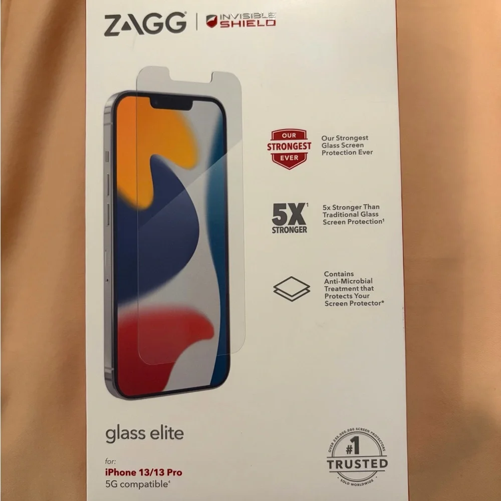 InvisibleShield Glass Elite Screen Protector for iPhone 13/13 Pro - Black